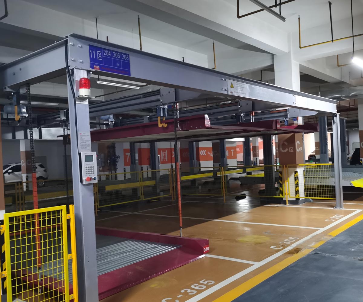 汉滨PJS四柱简易升降机械式停车设备